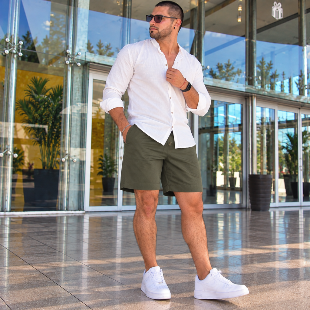 Bermuda Jogger Regular Fit - VERDE MILITAR